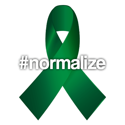 A green ribbon with the word normalize written in it.
